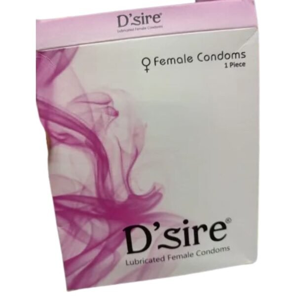 Dsire Lubricated Female Condom For Women - 1Pcs Box