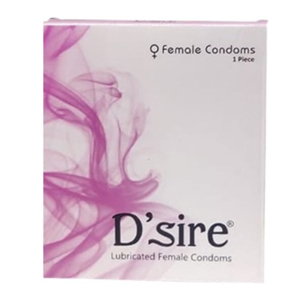 Dsire Lubricated Female Condom For Women - 1Pcs Box