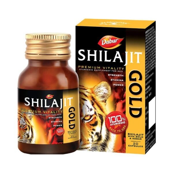 Dabur Shilajit Gold Premium Vitality Supplement - 12 capsules