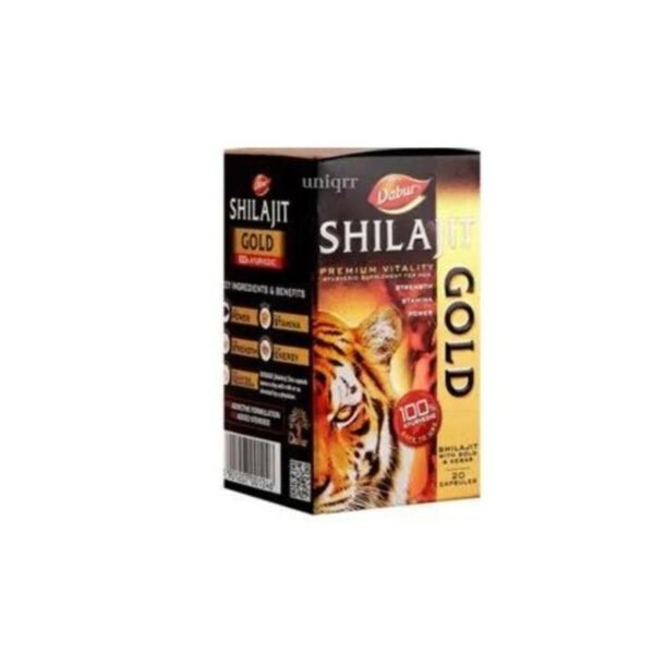 Dabur Shilajit Gold Premium Vitality Supplement - 12 capsules