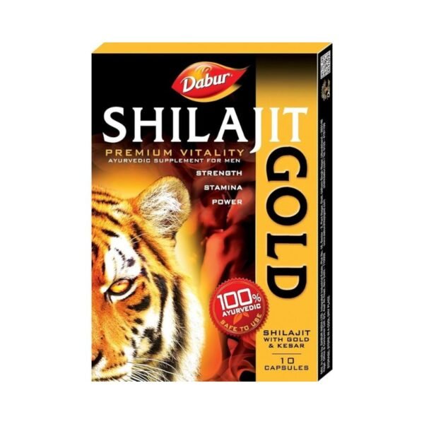 Dabur Shilajit Gold Premium Vitality Supplement - 12 capsules