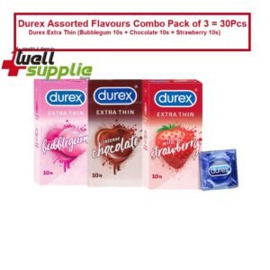 Durex Assorted Flavours Combo Pack of 3 = 30Pcs Condom
