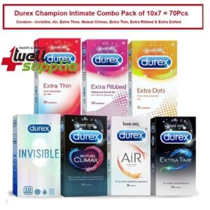 Durex Champion Intimate Combo Pack of 10x7 = 70Pcs Condom