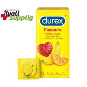 Durex Flavours Coloured and Flavoured Fruit Flavoured Condom - 12s Pack