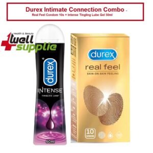 Durex Intimate Connection Combo - Real Feel Condom 10s + Intense Tingling Lube Gel 50ml