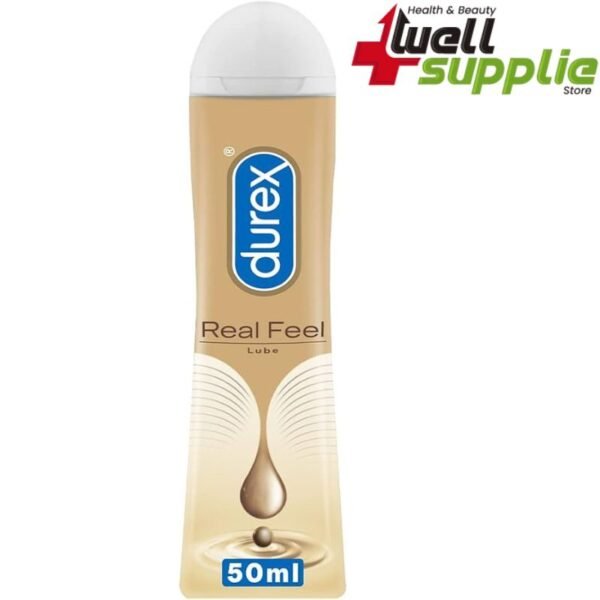 Durex Real Feel Intimate Lubricant | Silicone Based Lube Gel for Men & Women - 50ml (Thailand)