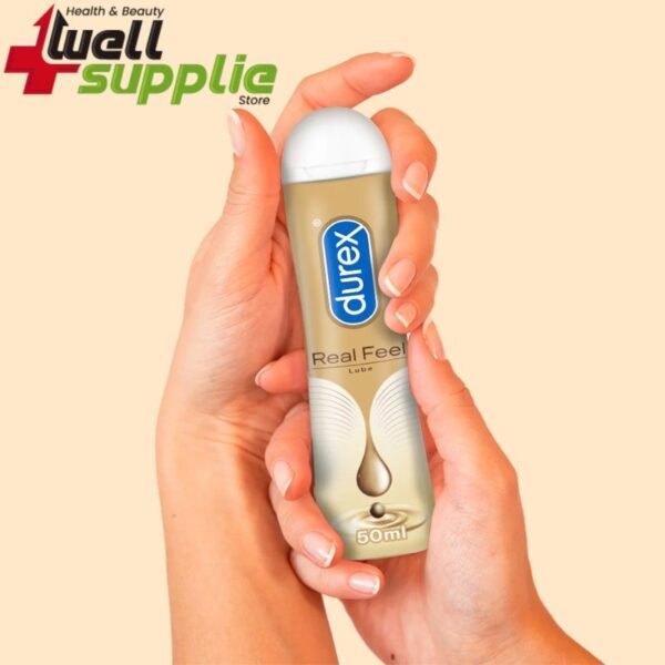 Durex Real Feel Intimate Lubricant | Silicone Based Lube Gel for Men & Women - 50ml (Thailand)