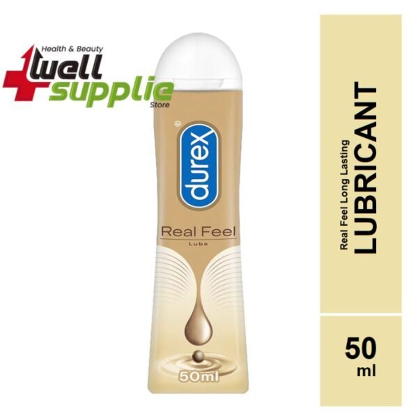 Durex Real Feel Intimate Lubricant | Silicone Based Lube Gel for Men & Women - 50ml (Thailand)