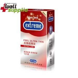 Extreme Feel Ultra Thin Extra Lube Condom - 12Pcs Pack