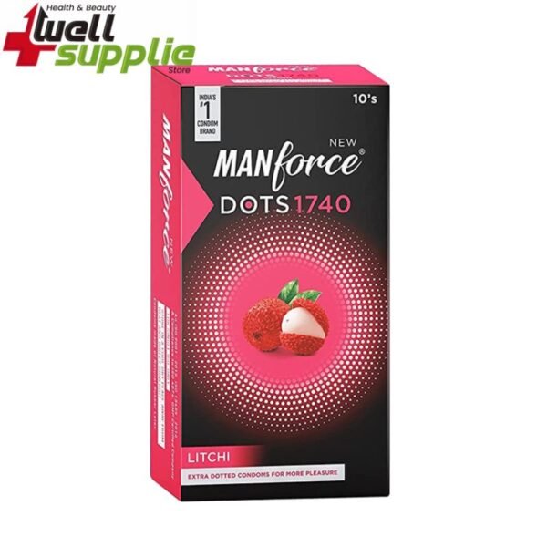 Manforce Litchi 1740 Extra Dotted Condom - 10Pcs Pack (India)