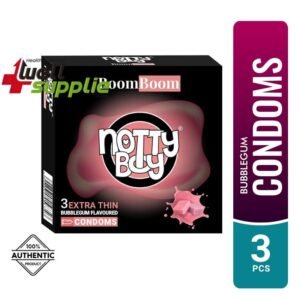 NottyBoy BoomBoom Bubblegum Extra Thin Flavoured Condom - 3Pcs Pack