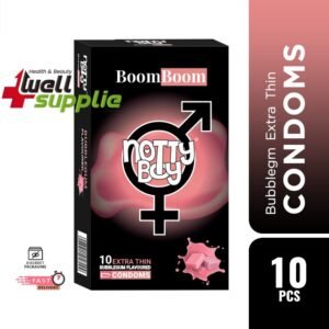 NottyBoy BoomBoom Bubblegum Extra Thin Flavoured Condoms - 10Pcs Pack(India)