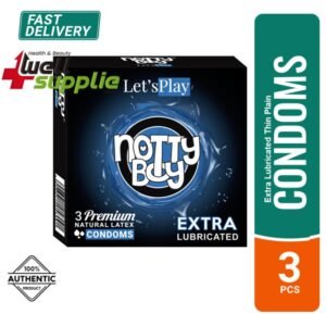 NottyBoy Extra Lubricated Thin Plain Premium Condom - 3Pcs Pack