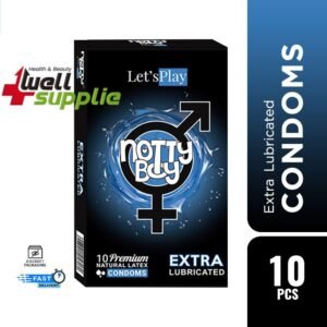 NottyBoy LetsPlay Extra Lubricated Premium Condoms - 10Pcs Pack(India)