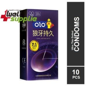 OLO Ultra Thin Long Love Plus Dotted Condom - 10Pcs Pack