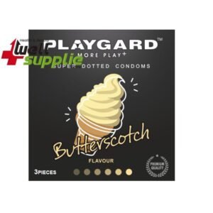 Playgard Butterscotch Flavoured SUPER DOTTED Condom - 3pcs Pack (India)
