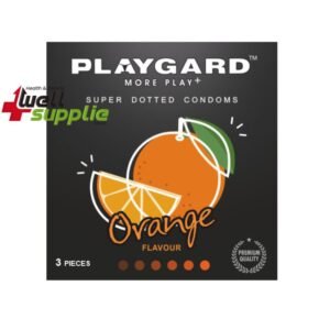 Playgard Orange Flavoured - SUPER DOTTED Condom - 3's Pack