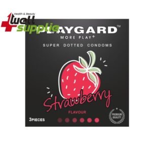 Playgard Strawberry More Play Super Dotted Condoms (3pcs Pack)