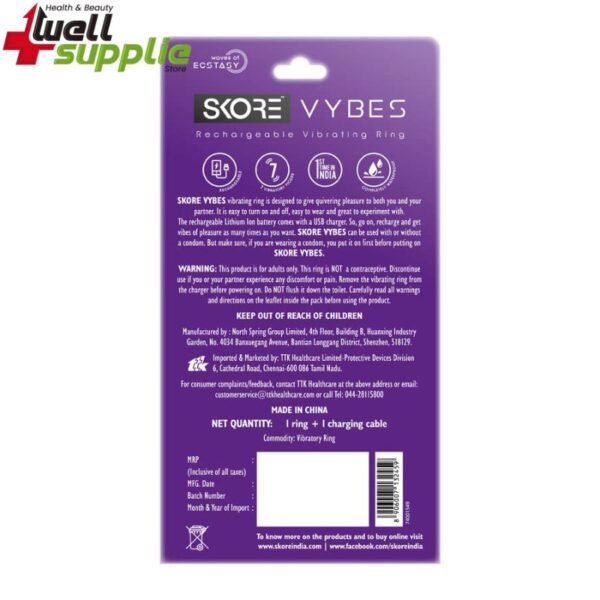 Skore Vybes - Rechargeable Vibrating Ring For Him & Her - Men & Women