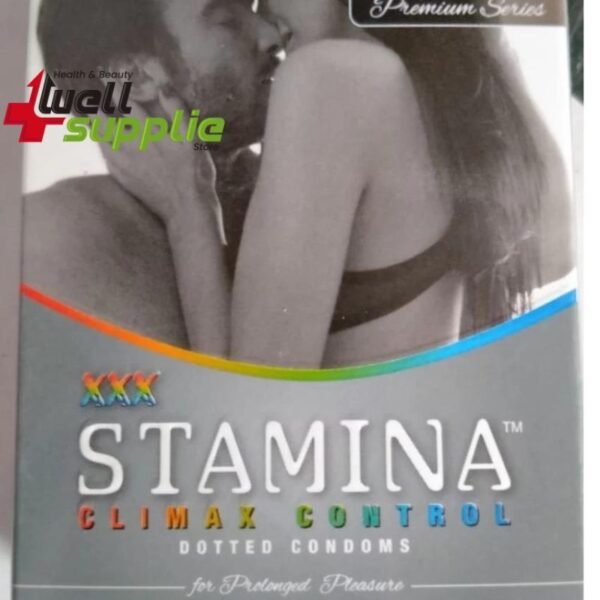 XXX Stamina Climax Control Dotted Condom - 4Pcs pack